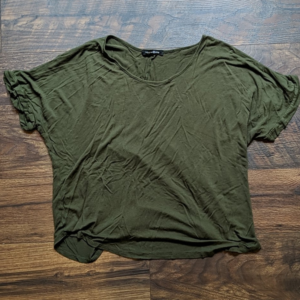 Olive Green Loose Top